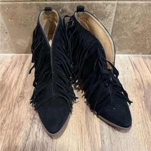 BEAST FASHION Black fringe Boots